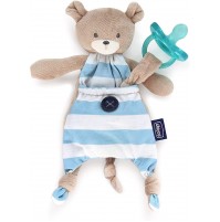 Chicco Pocket Friend Orsetto, Peluche per Neonati a Forma di Morbido orsetto, Azzurro